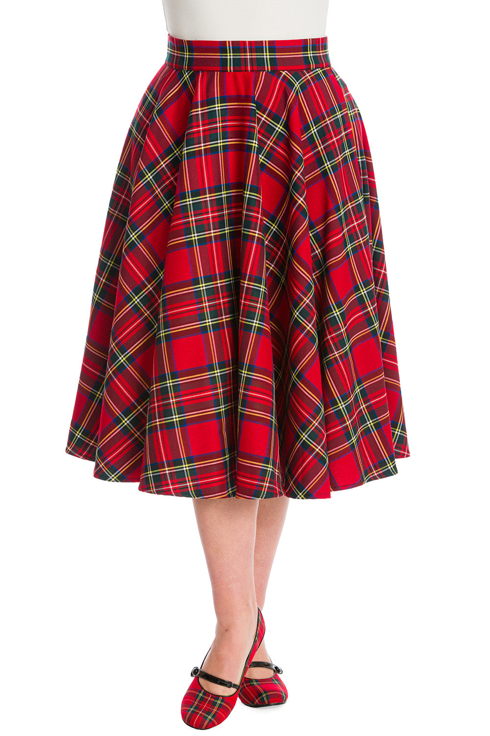PARTY SWING SKIRT-Red