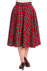 PARTY SWING SKIRT-Red