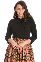 DOLLY GLAM TOP-Black