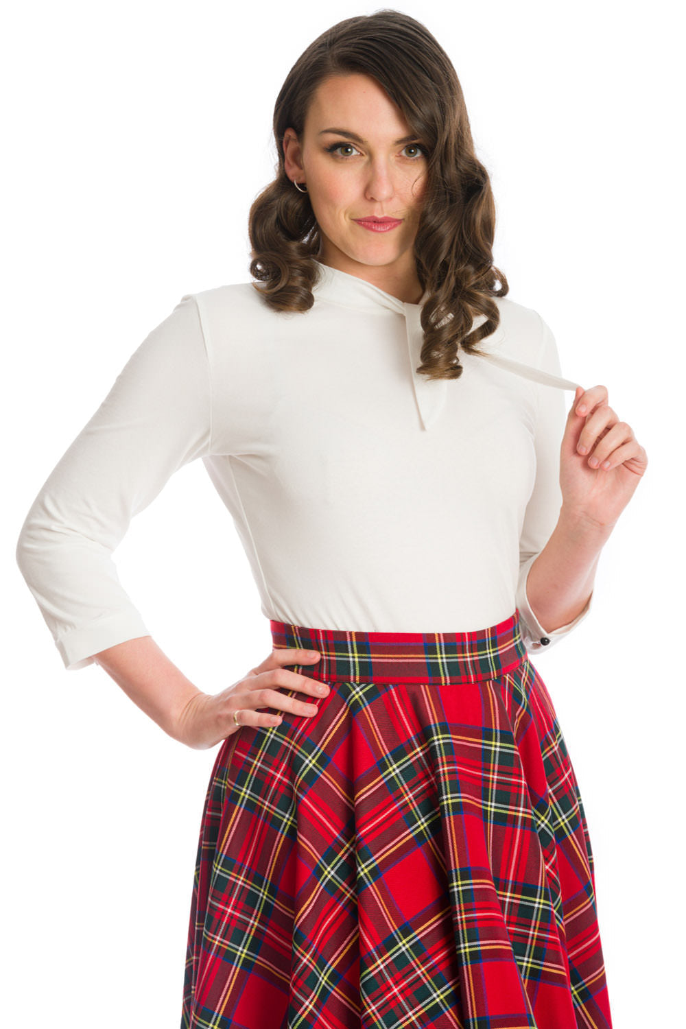 DOLLY GLAM TOP-OffWhite