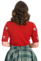 HOLLY CAT JUMPER-Red