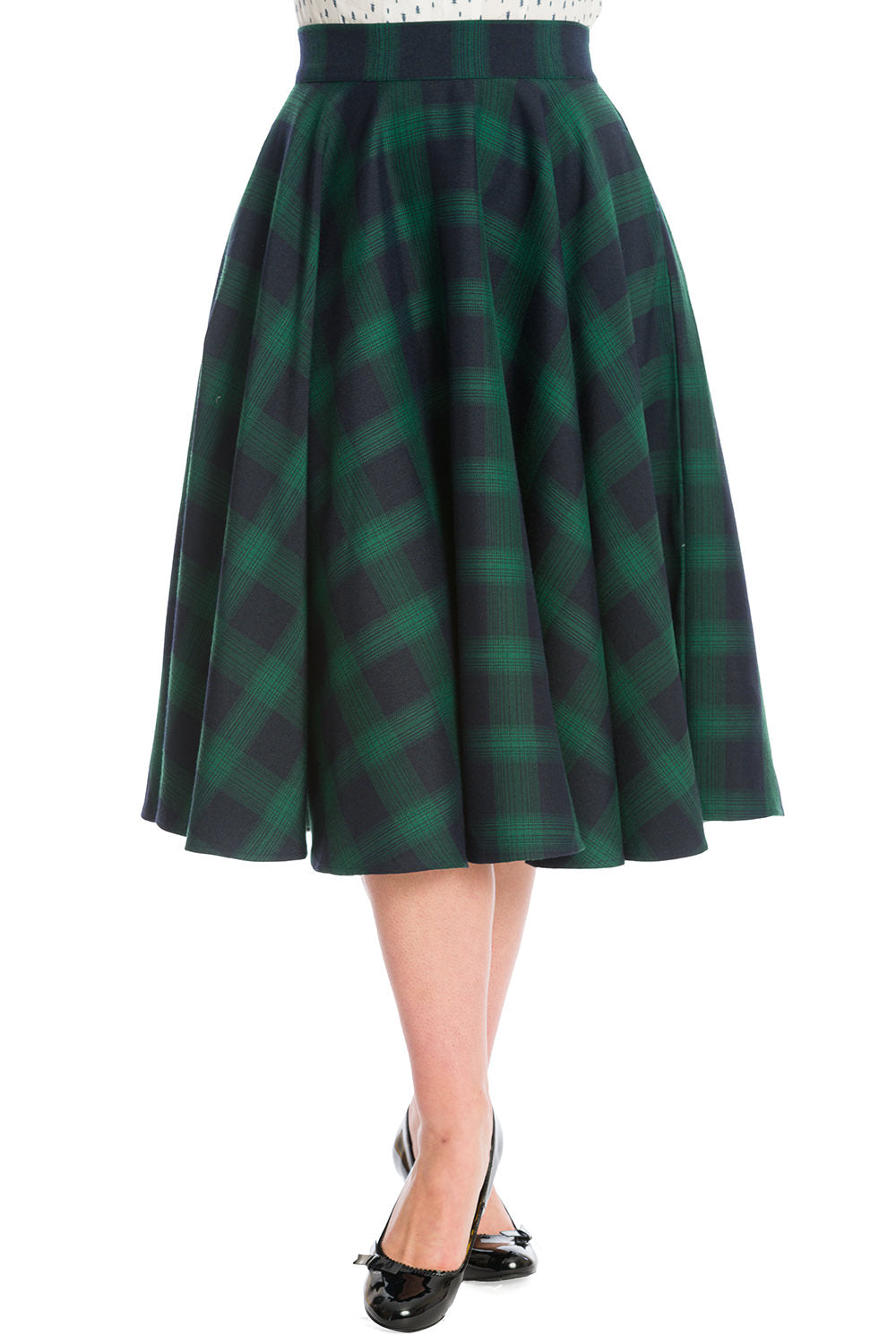 SWEET CHECK SWING SKIRT