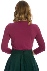 DREAM BIG JERSEY TOP-Aubergine