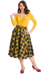 DREAM BIG JERSEY TOP-Mustard
