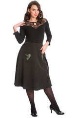 SPIDER NIGHTS JERSEY TOP-Black