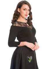 SPIDER NIGHTS JERSEY TOP-Black