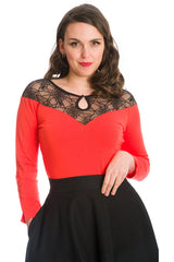 SPIDER NIGHTS JERSEY TOP-Orange