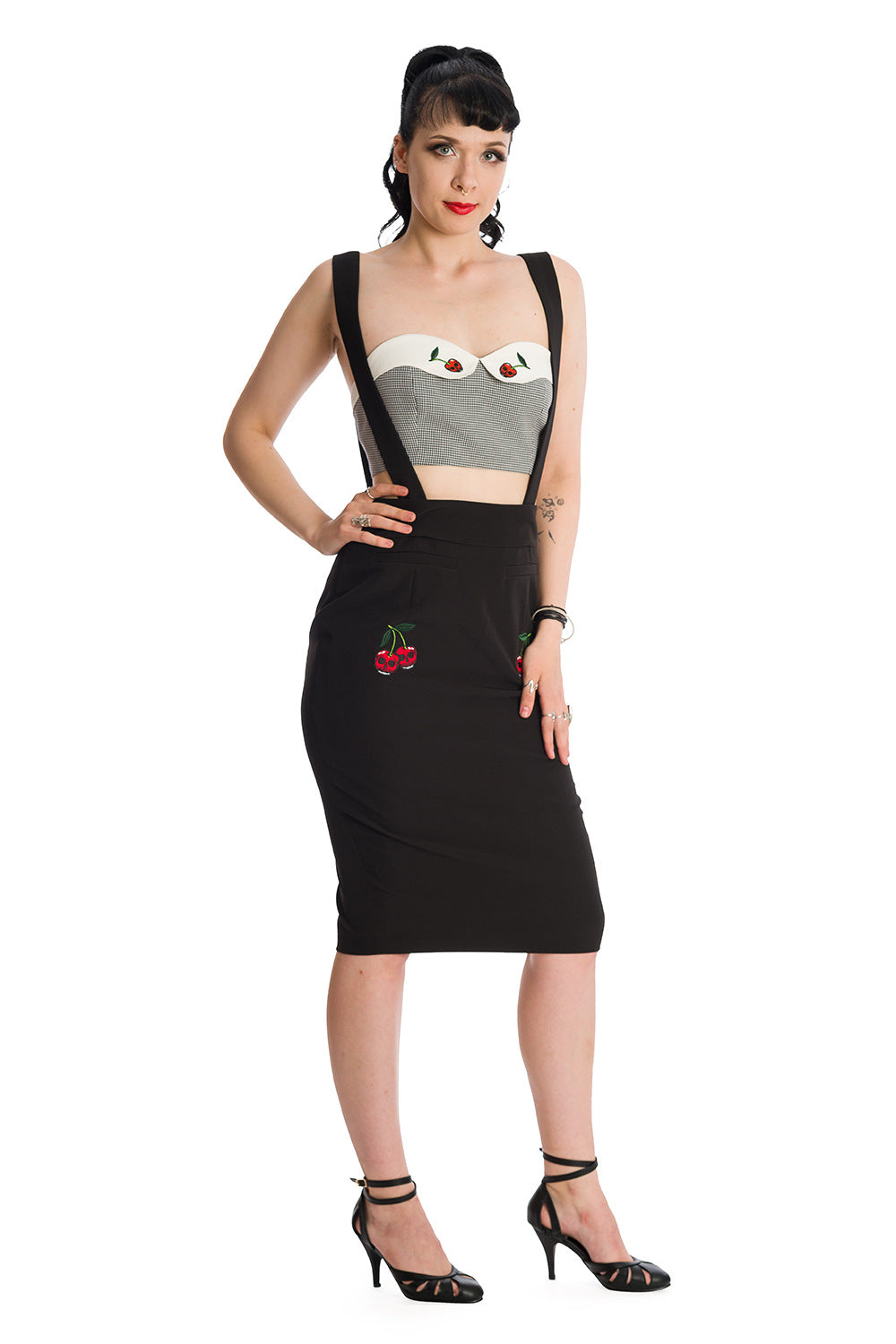Banned Retro Bitter Sweet Cherry Tube Top