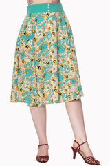 WATCHING THE SKIES MIDI SKIRT