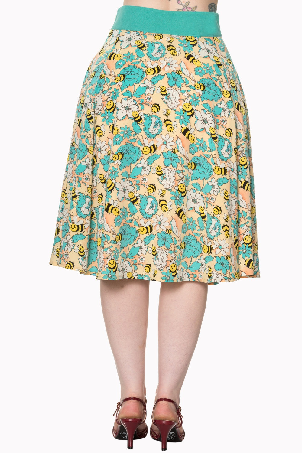 WATCHING THE SKIES MIDI SKIRT