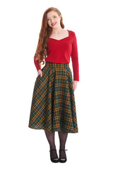 HIGHLAND GREEN SWING SKIRT