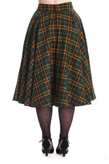 HIGHLAND GREEN SWING SKIRT