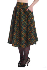 HIGHLAND GREEN SWING SKIRT
