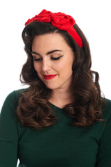 ROSALIE HEADBAND-Red-One Size
