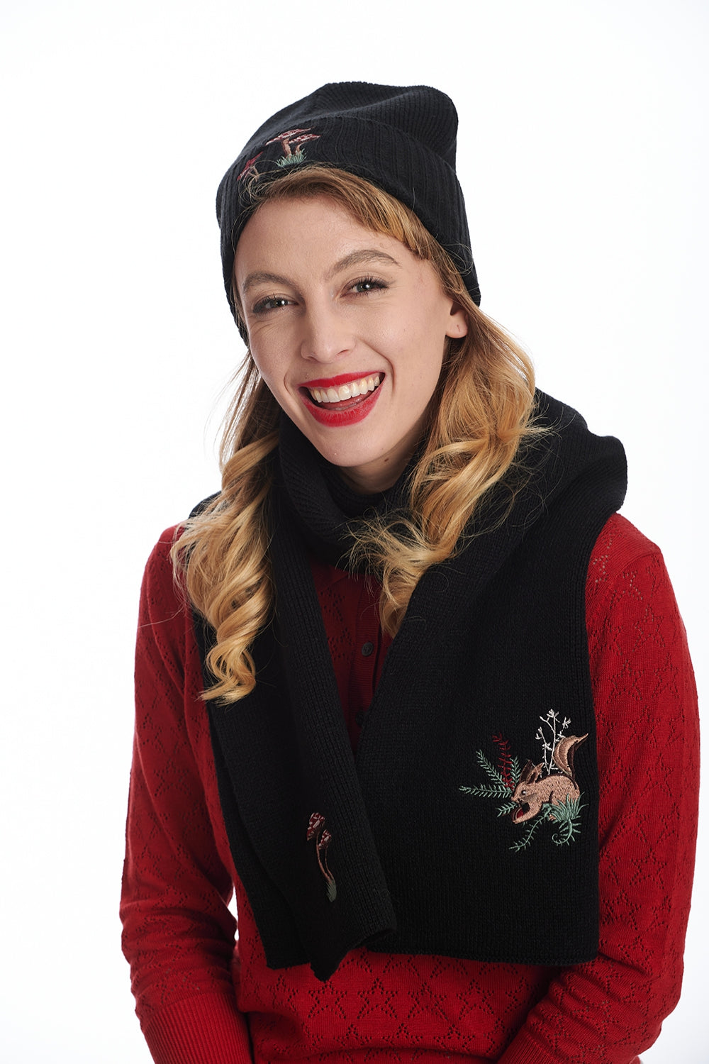 MAGIC WOODLAND BEANIE HAT-Black-One Size