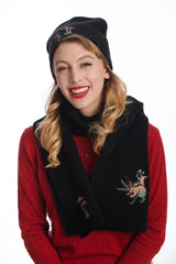 MAGIC WOODLAND SCARF-Black-One Size