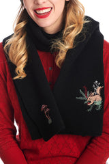 MAGIC WOODLAND SCARF-Black-One Size