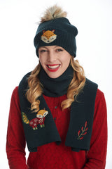 SCANDI XMAS SCARF-Green-One Size