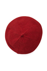 LORELEI KNITTED BERET-Red-One Size