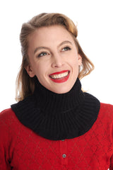 ZARIA NECK WARMER-Black-One Size