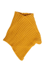 LOLA KNITTED NECK WARMER-Mustard-One Size