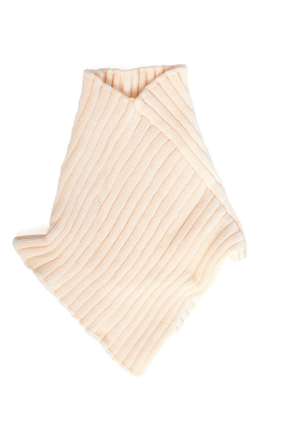 LOLA KNITTED NECK WARMER-White-One Size