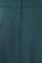 Banned Retro Book Club Swing Skirt with Button and faux flap pocket details-Teal