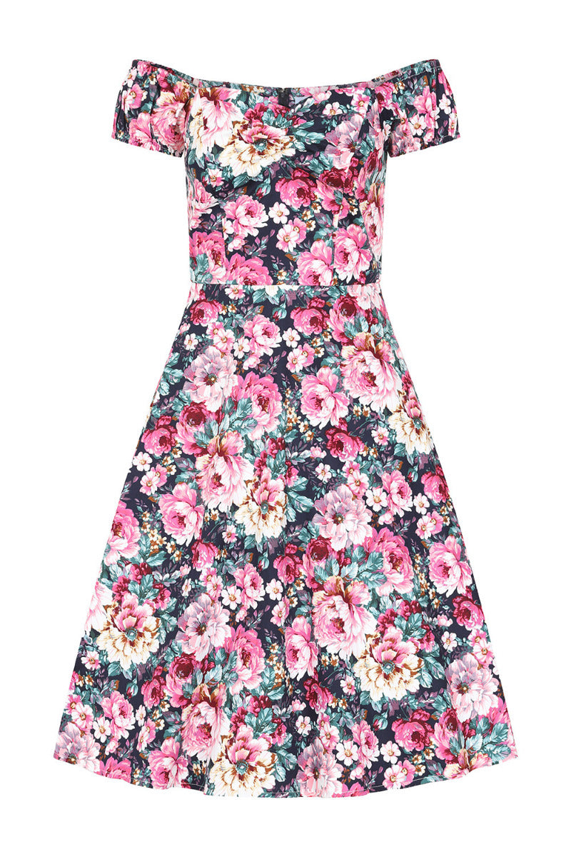 Banned Retro Marilyn Flower Show Swing Dress