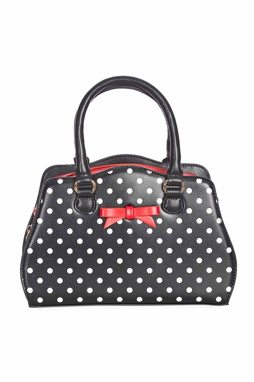 POPPY POLKA HANDBAG Black