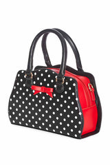 POPPY POLKA HANDBAG Black