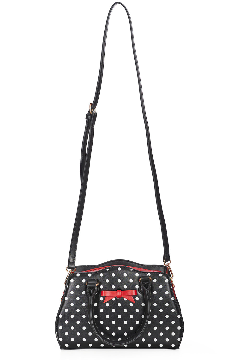 POPPY POLKA HANDBAG Black