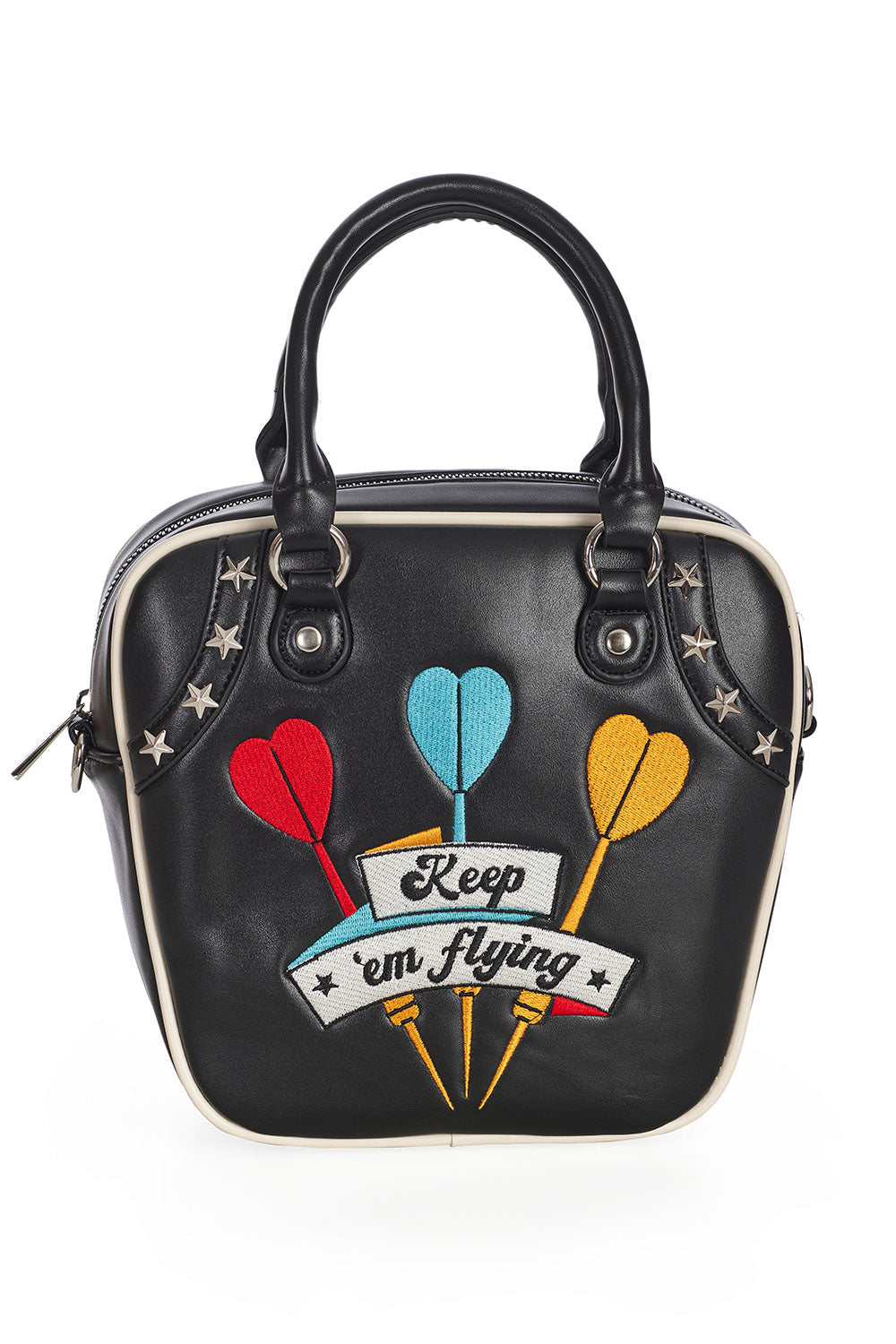KEEP 'EM FLYING HANDBAG  Black
