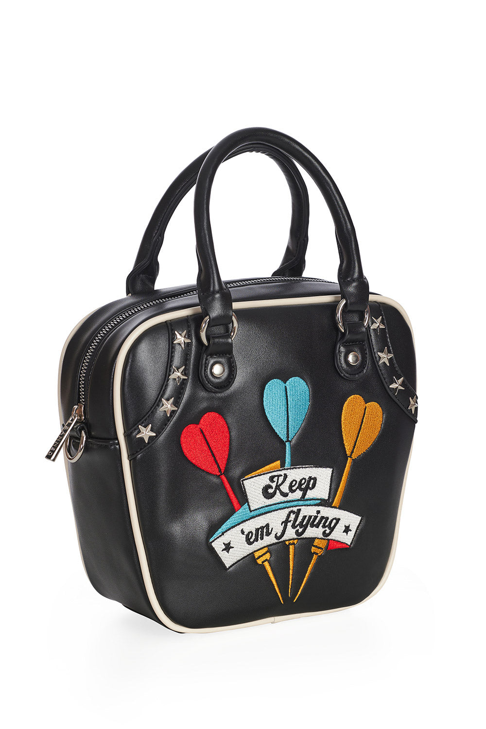 KEEP 'EM FLYING HANDBAG  Black