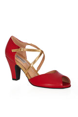 SASSY DANCE HEELS Red