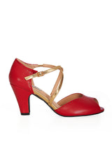SASSY DANCE HEELS Red