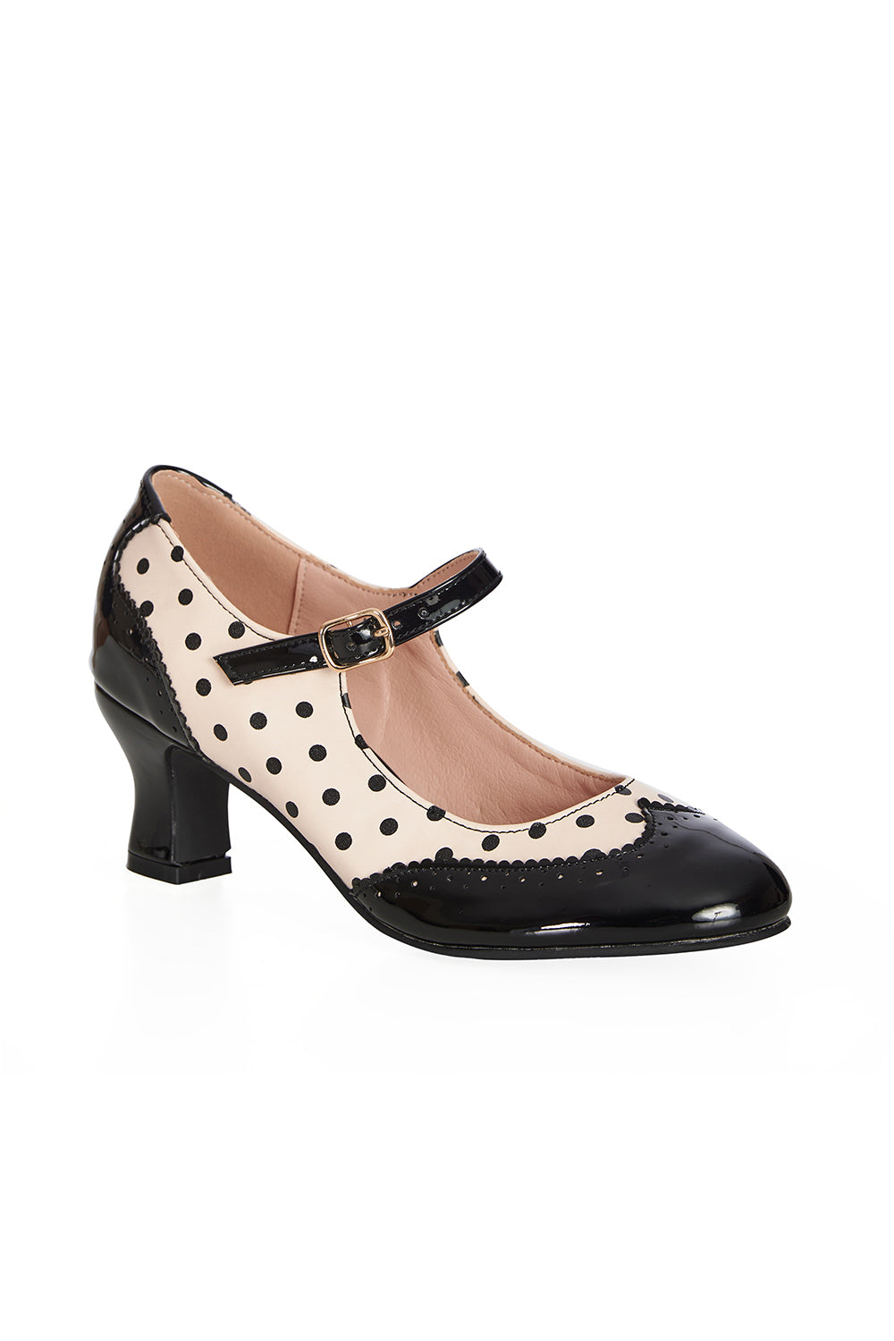 STEPPIN' STYLE MARY JANE HEELS Nude