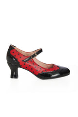 STEPPIN' STYLE MARY JANE HEELS Red