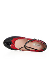 STEPPIN' STYLE MARY JANE HEELS Red