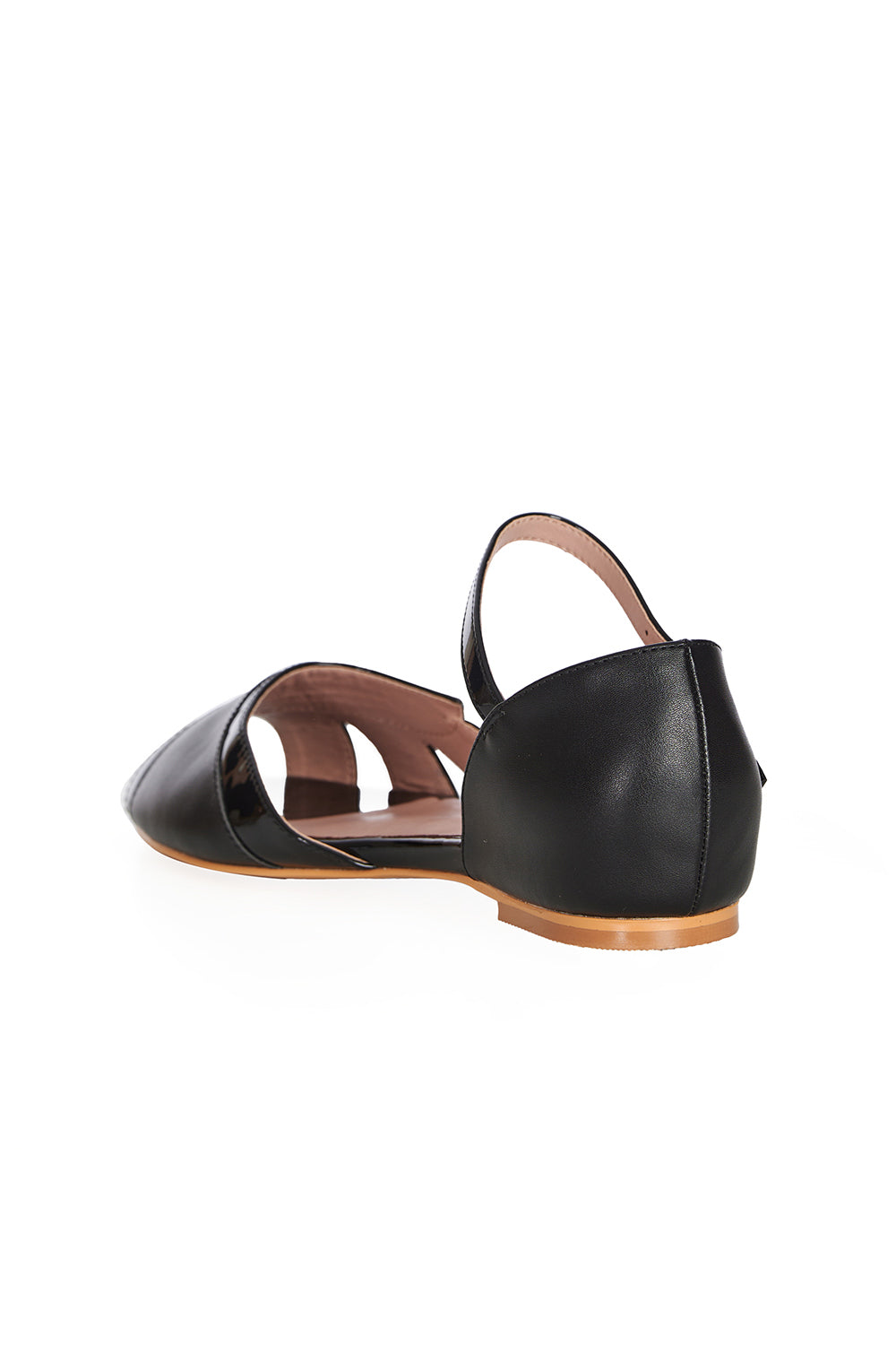 GLAMOROUS GLIDERS FLAT SANDALS Black