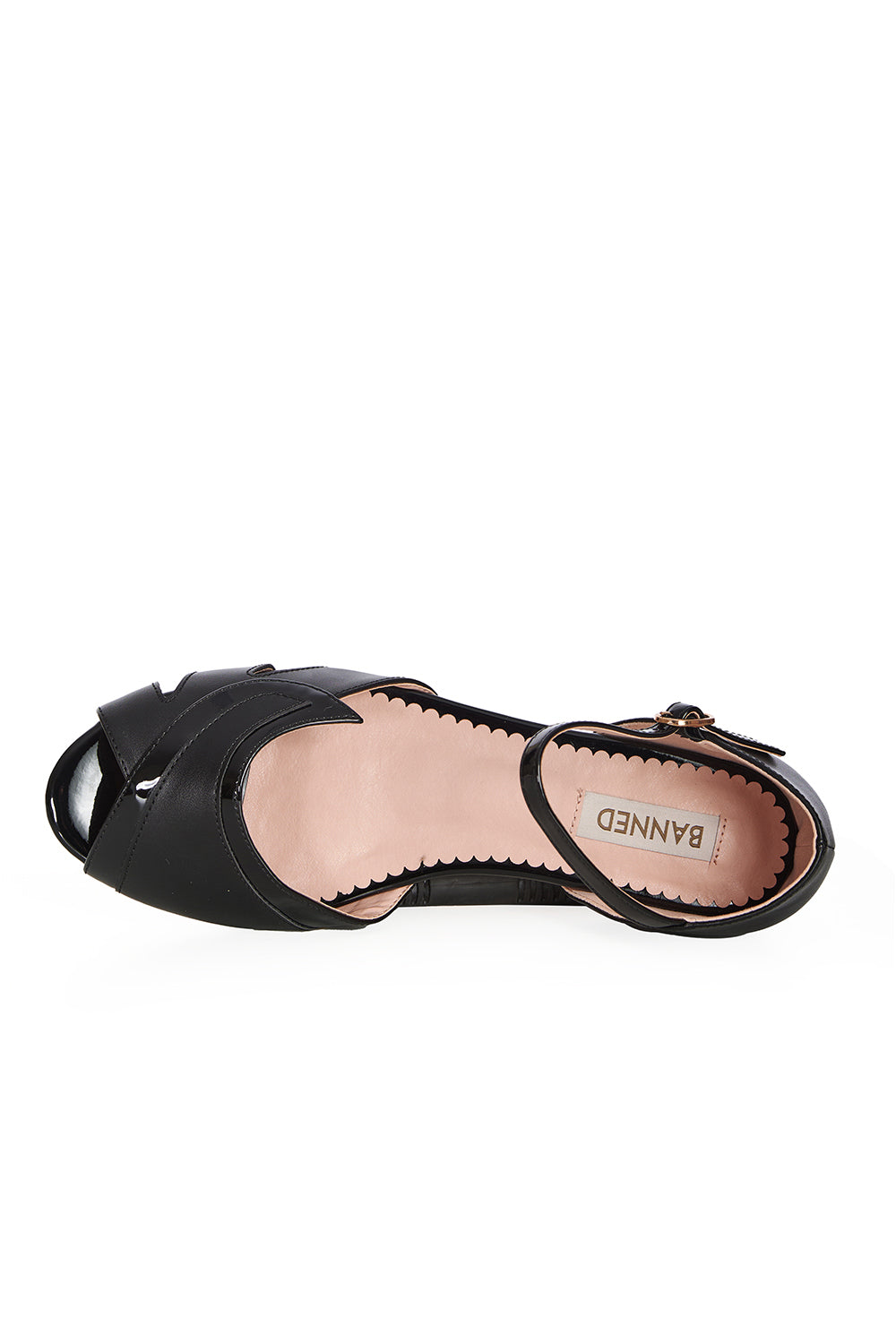 GLAMOROUS GLIDERS FLAT SANDALS Black