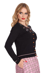 ANIMAL KINGDOM CARDIGAN Black