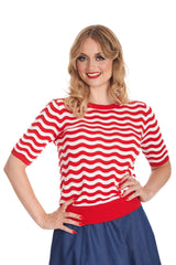 CATCHING WAVES JUMPER Red