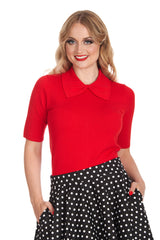 BOW DELIGHT JUMPER Red