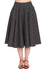 DOT DAYS SWING SKIRT Black