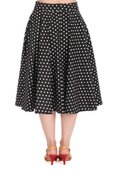 DOT DAYS SWING SKIRT Black