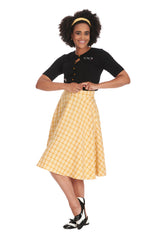 CANDY TEA SWING SKIRT Yellow