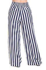 SALLY STRIPE TROUSER Navy