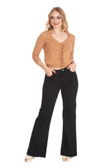 LOVE FLARE TROUSER Black