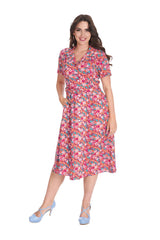 TEA PARTY DRESS Red
