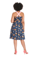 PORTOFINO LIVING SWING DRESS Blue